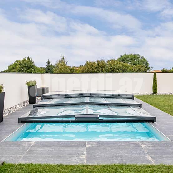 Şüşədən hovuz örtüklərinin quraşdırılması