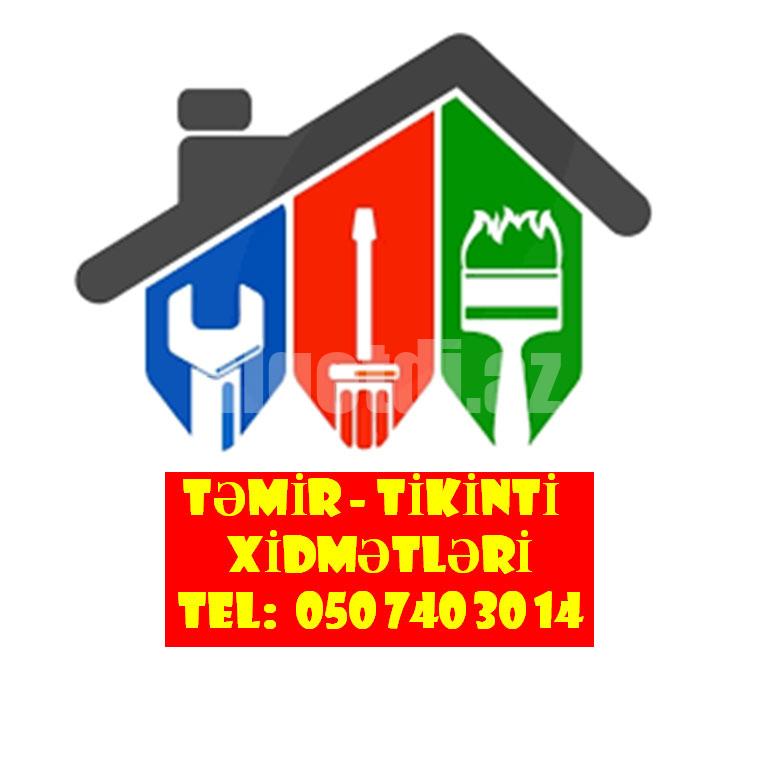 Ev təmiri malyar , rəngsaz , alçıpan ustası xidmətləri