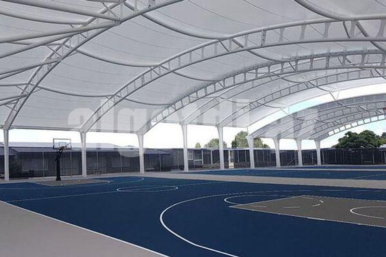 Stadionun membranla örtülməsi