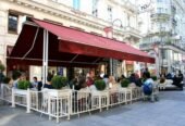 Kafe üçün dekorativ tent