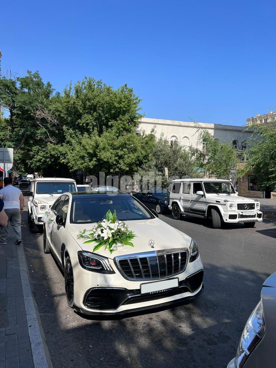 mercedes s class bey gelin toy masini sifarisi