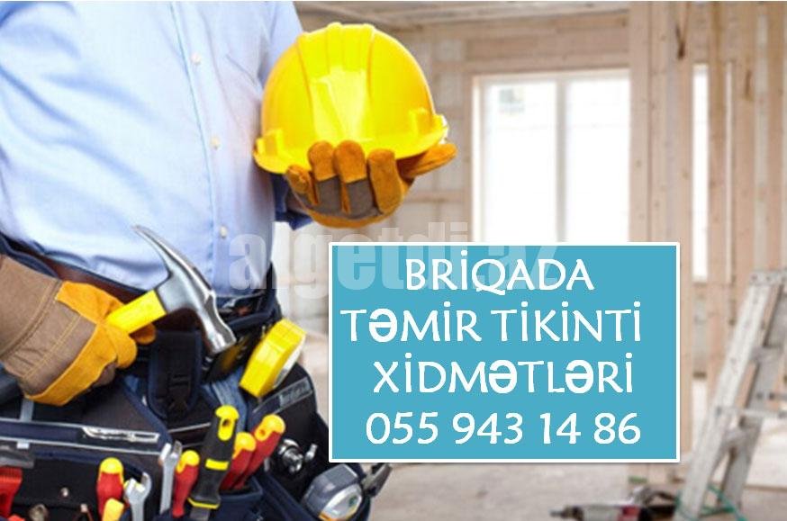 Hər növ ev təmir işlərini görürük