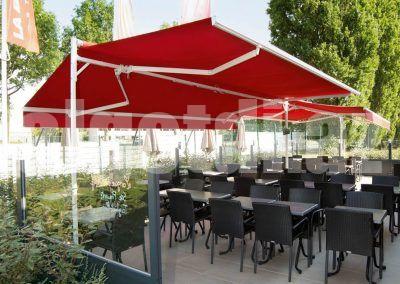 Sağa-sola açılan zontik