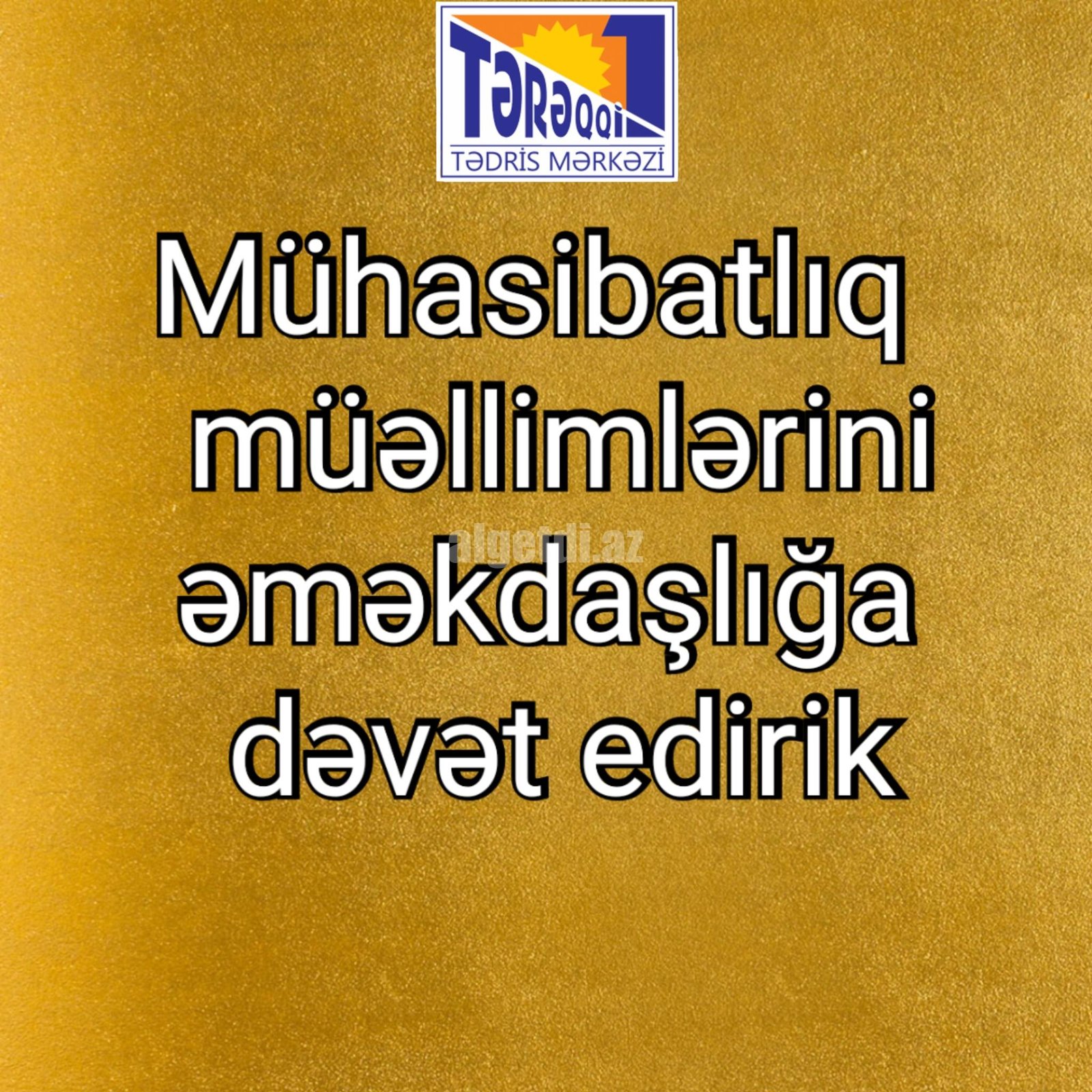 Mühasibatlıq müəllimlərini əməkdaşlığa dəvət edirik