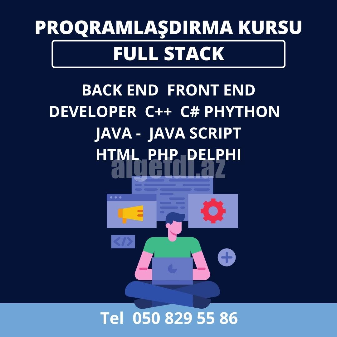 Full stack, Developer, Back end, Front end kursu