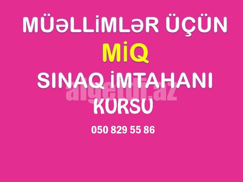 MİQ imtahana hazirliq kursu