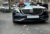 ag qara mercedes s class bey gelin toy masini
