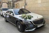 ag qara mercedes s class bey gelin toy masini