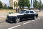 ag qara mercedes s class bey gelin toy masini