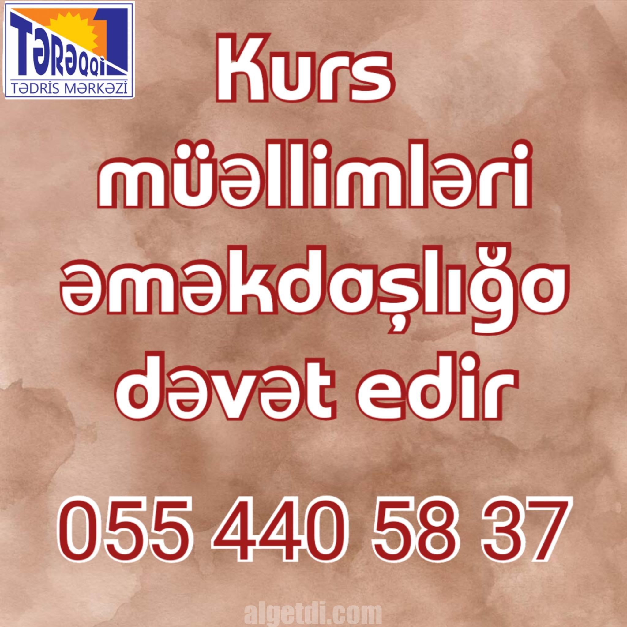 Vakansiya kurs müəllimləri əməkdaşlığa dəvət edir
