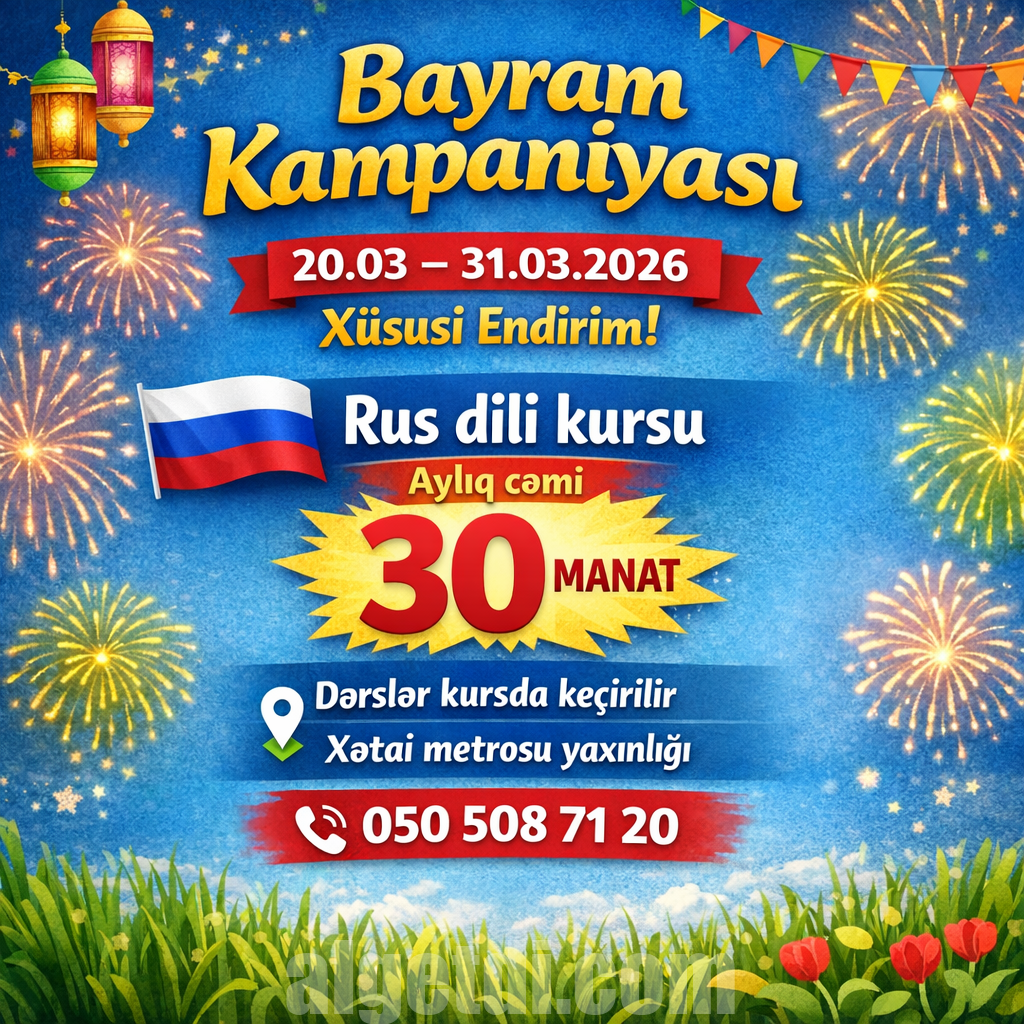 Bayram endirimli rus dili kursu