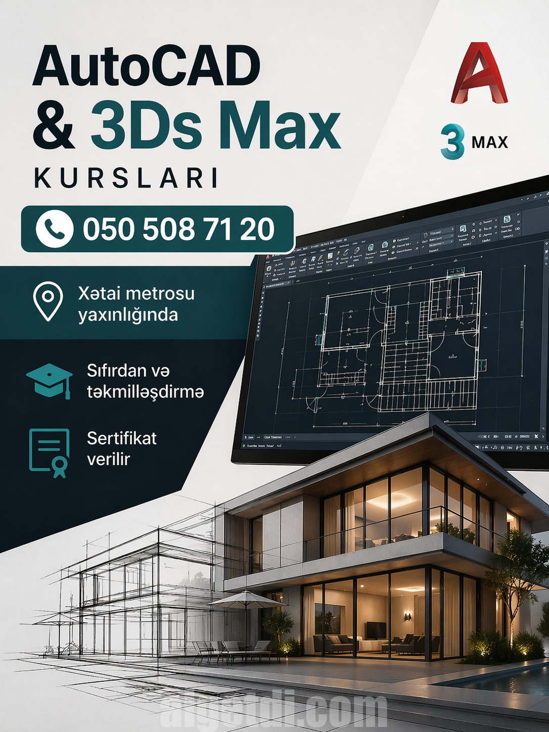 Autocad və 3DMax kursları