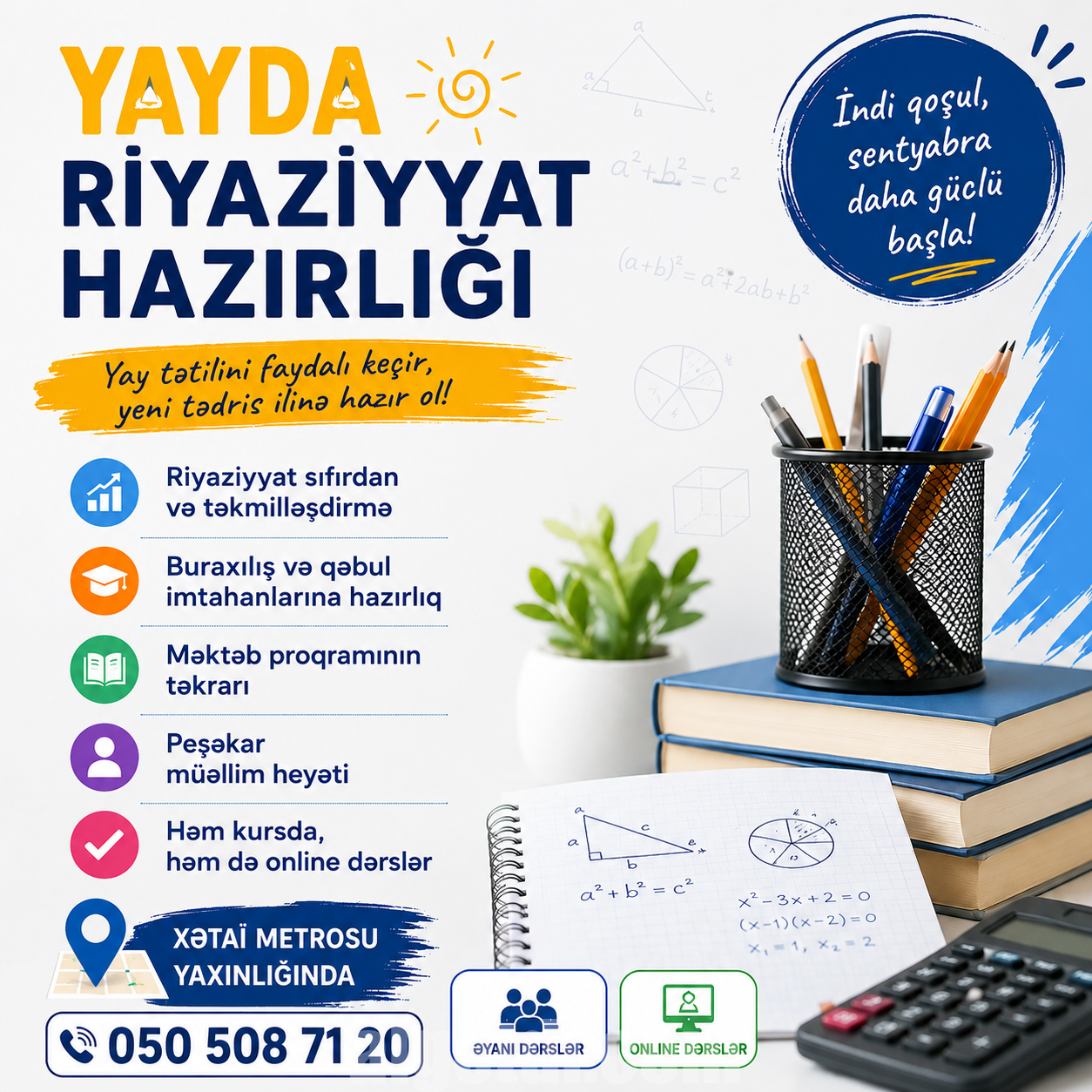Yayda riyaziyyat hazırlığı