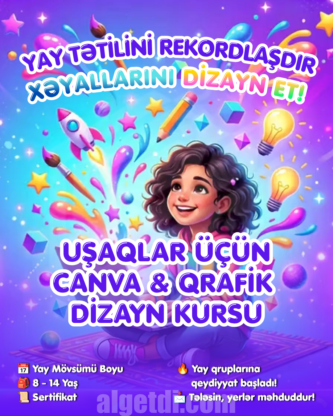 Kompüter kursu-Uşaqlar üçün Canva kursu