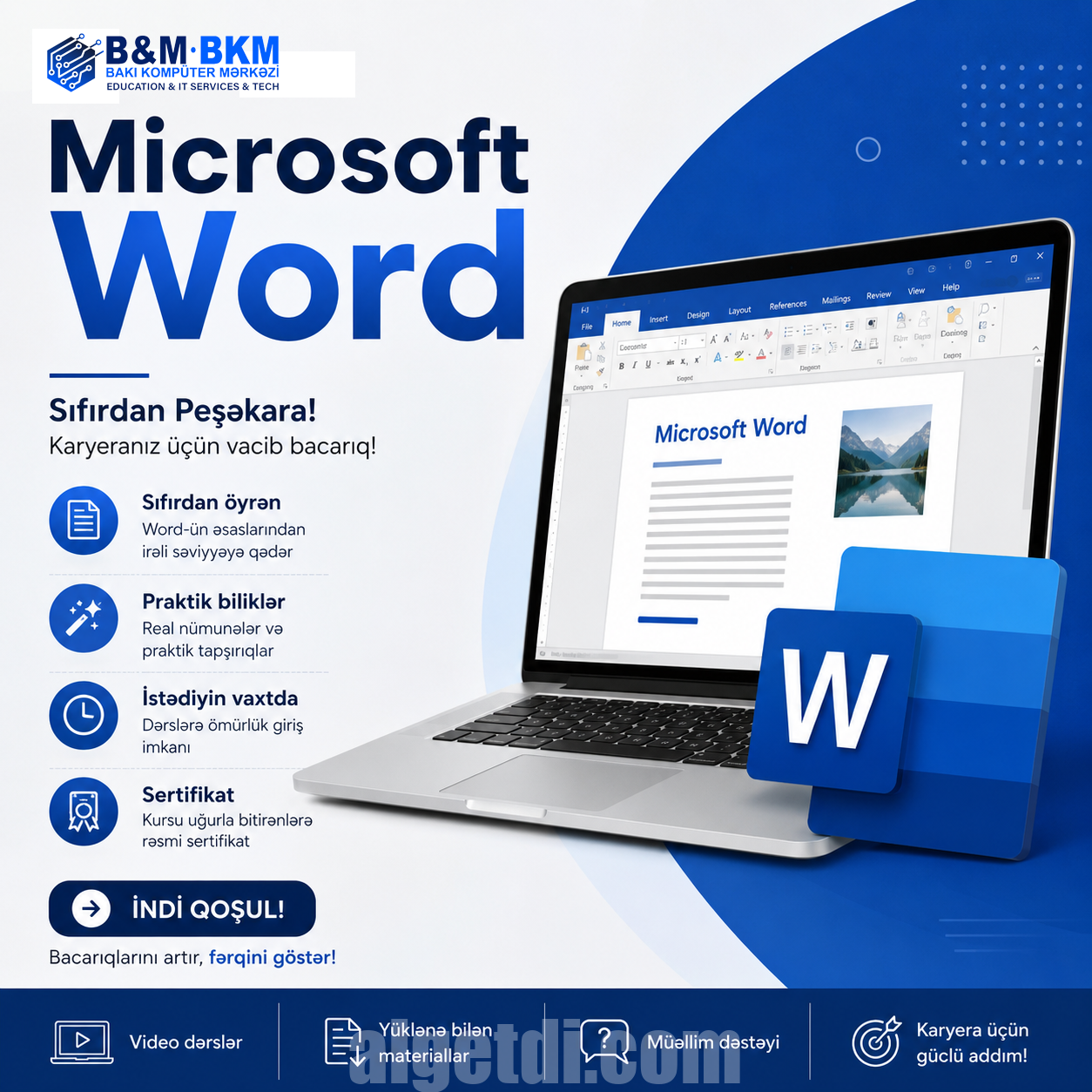 Praktiki Online Microsoft Word kursu