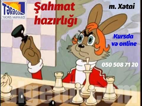 Xətai metrosu yaxınlığında şahmat hazırlığı