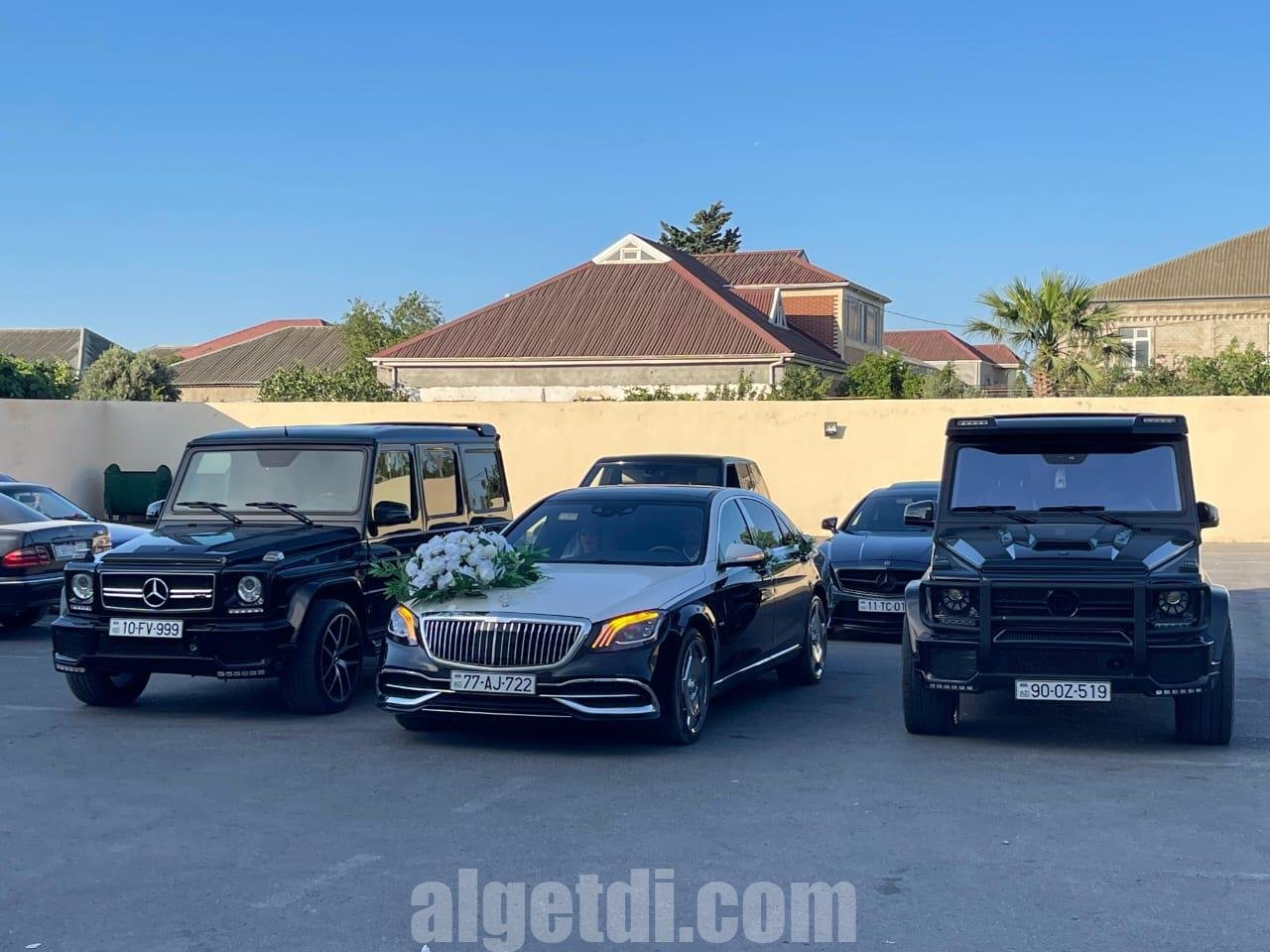 mercedes ag qara bey gelin toy masini sifarisi