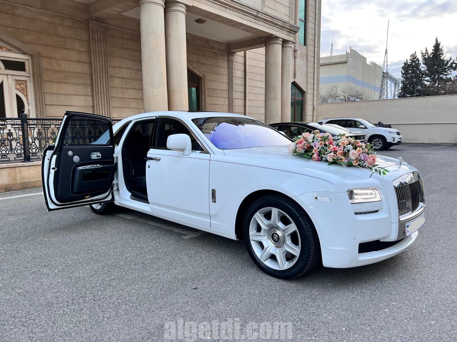 rolls royce white ghost bey gelin toy masini sifarisi